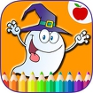 Happy Halloween Coloring Game Icon Image