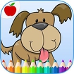 Kids Pets Coloring Book Game Icon Image