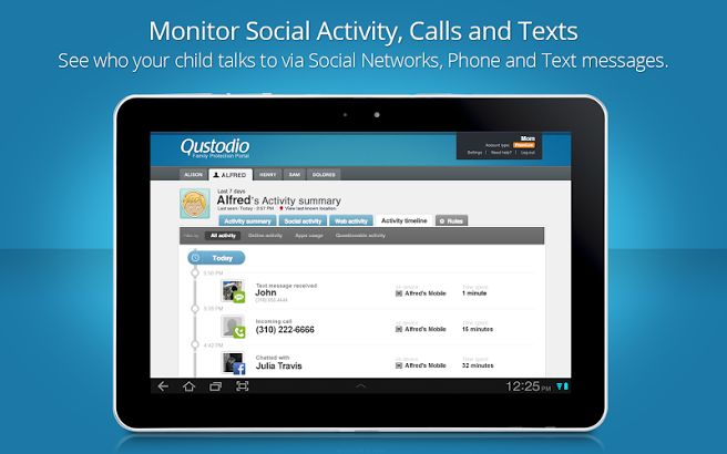 Parental Control Software Qustodio Complete List